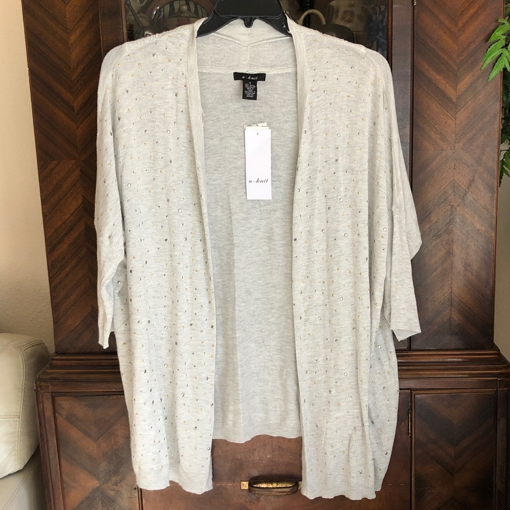 Light Grey Studded Flyaway